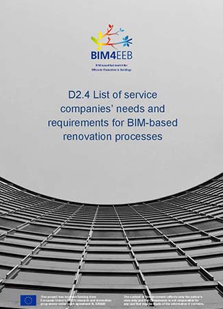 List of service companies’ needs and requirements for BIM-based renovation processes