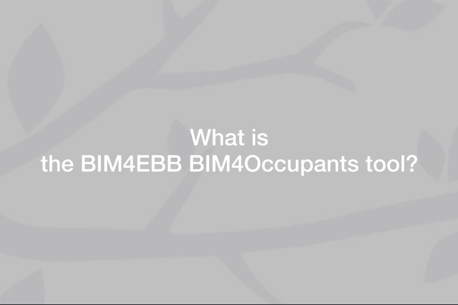 BIM4EE-BIM4Occupants